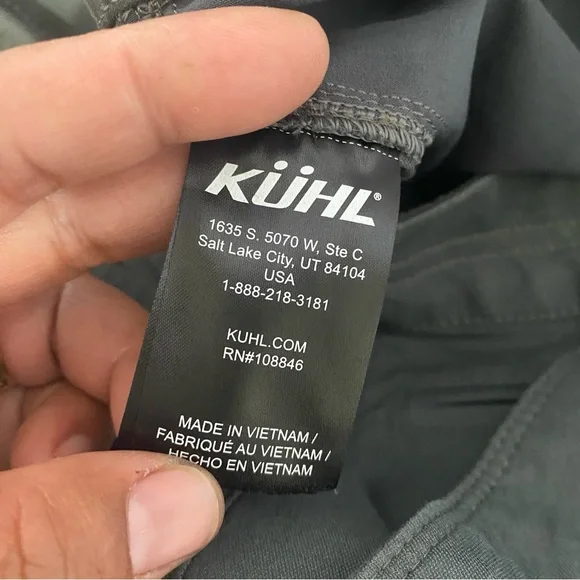 Kuhl Men's Resistor Lite Chino Short 32 Charcoal Blue Casual Stretch Classic - Picture 11 of 16